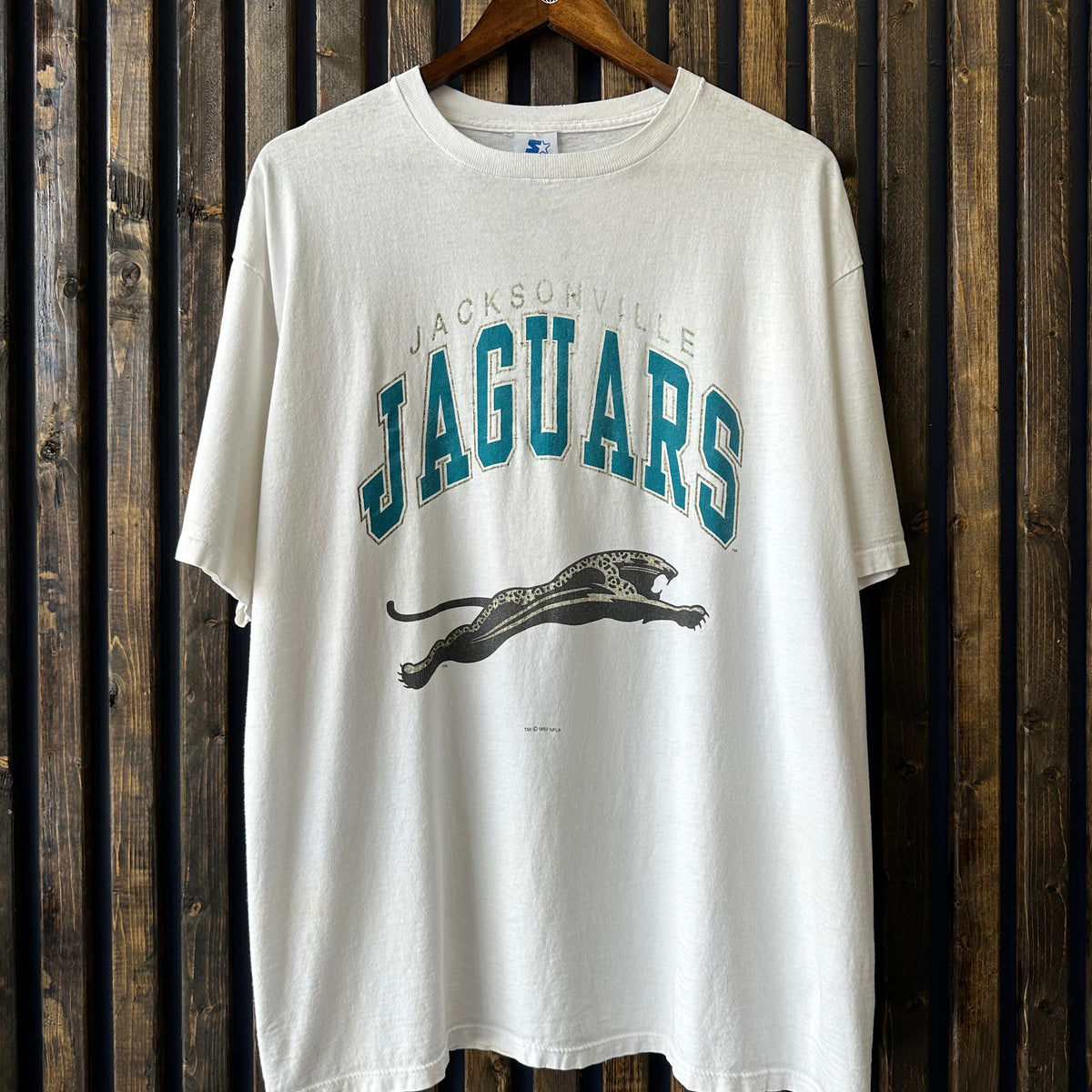 Vintage 1993 Jaguars Banned Logo Starter Spell Out XL – KOLLECT