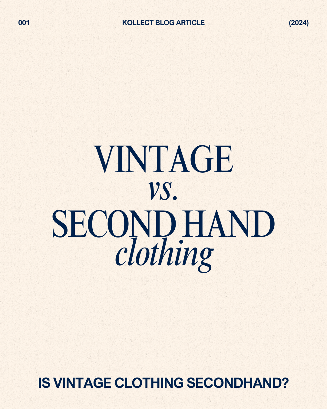 Is Vintage Clothing Second Hand?
