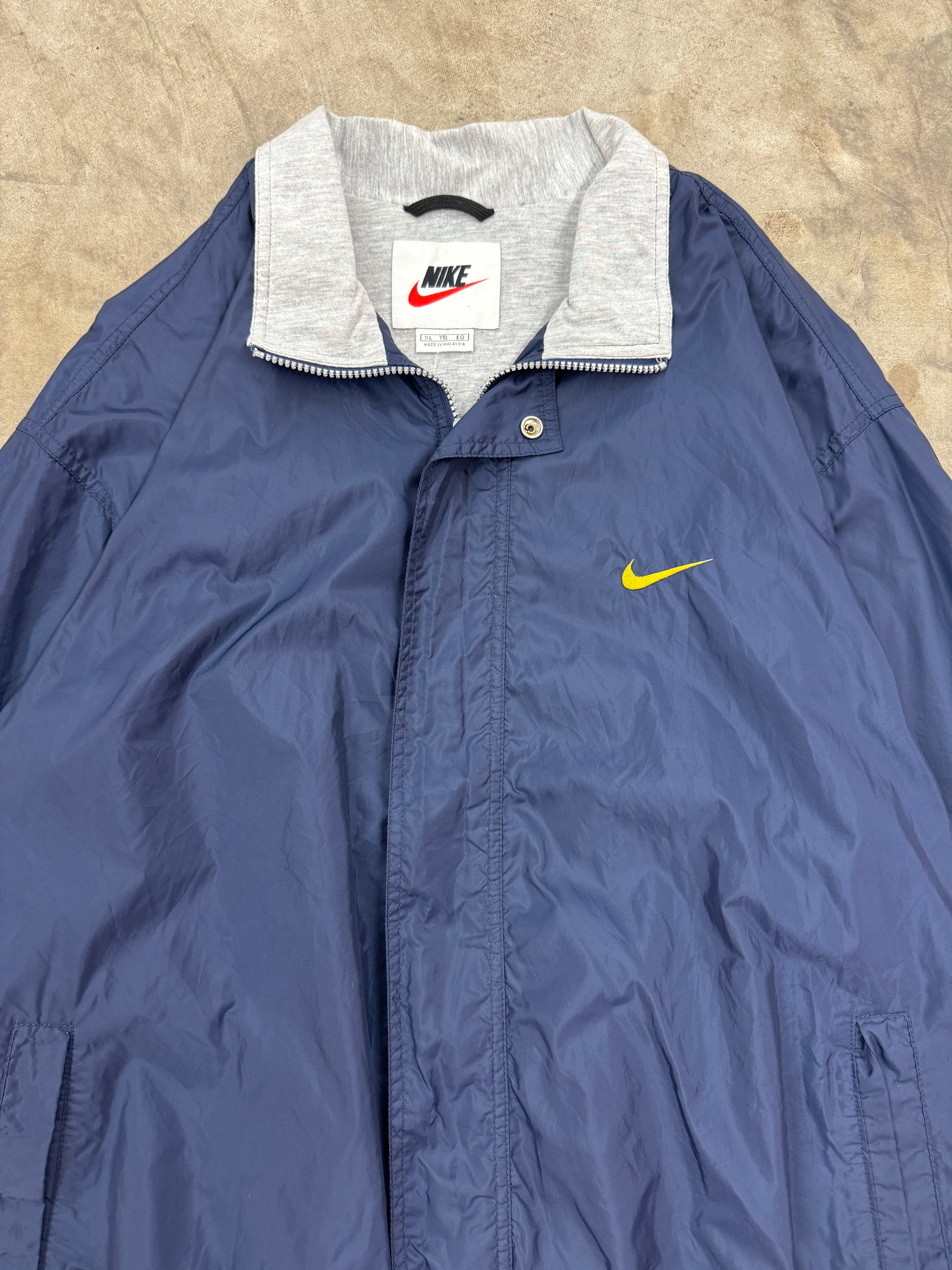 Vintage 90s Nike Full Zip Windbreaker White Tag XL – KOLLECT