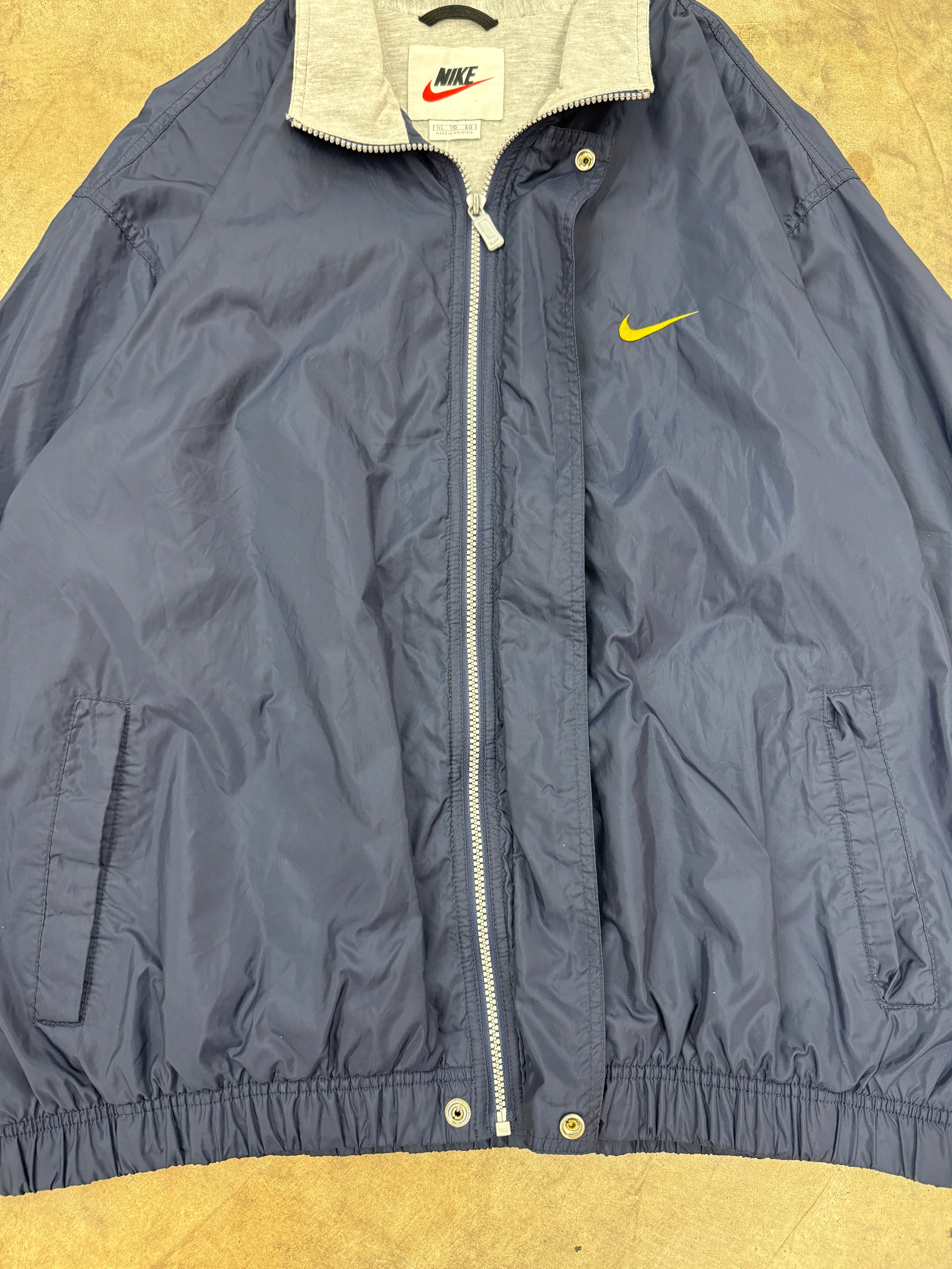 Vintage 90s Nike Full Zip Windbreaker White Tag XL – KOLLECT
