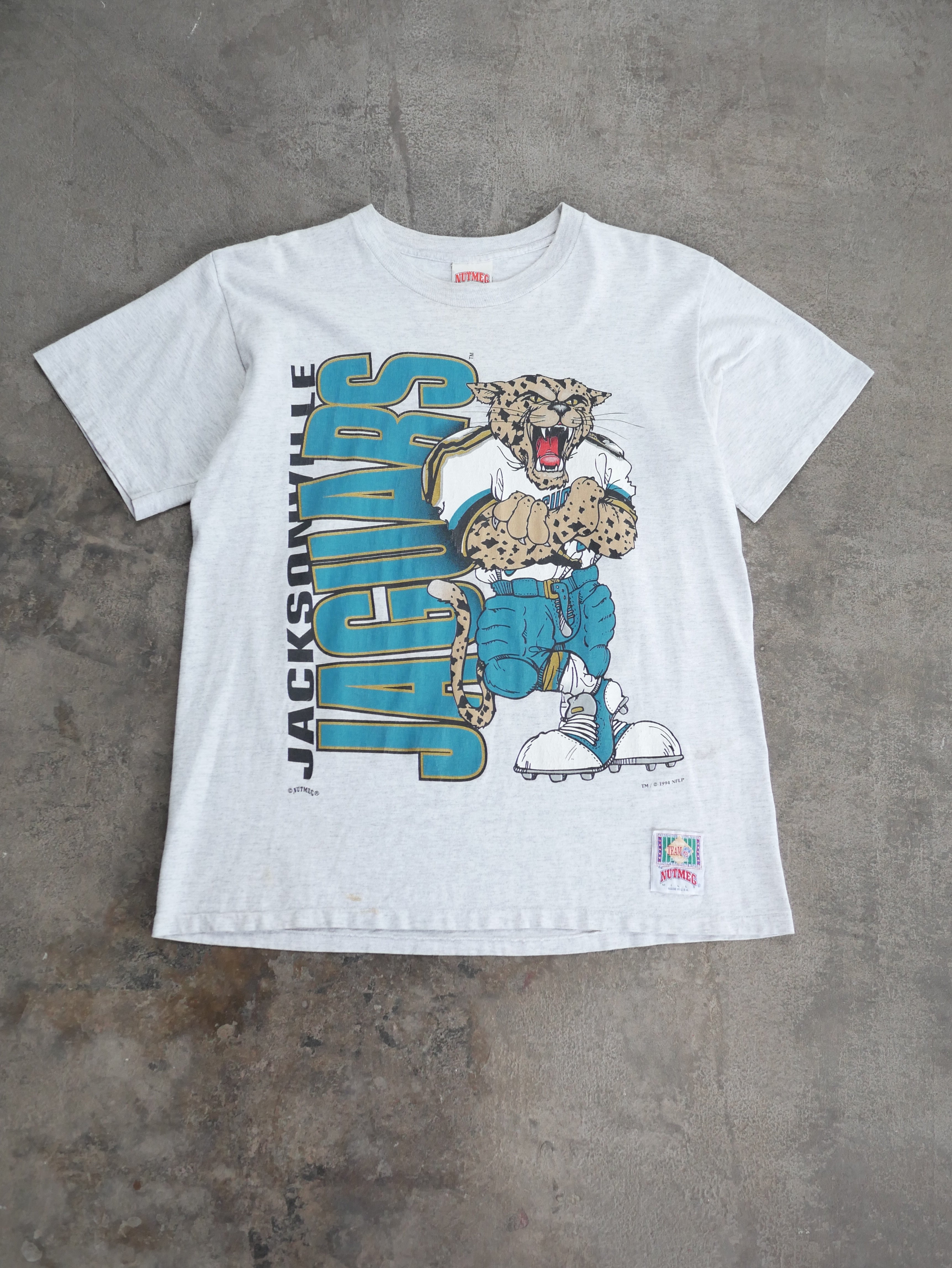 Vintage 1993 Jaguars Banned Logo Nutmeg AOP Tee Large – KOLLECT