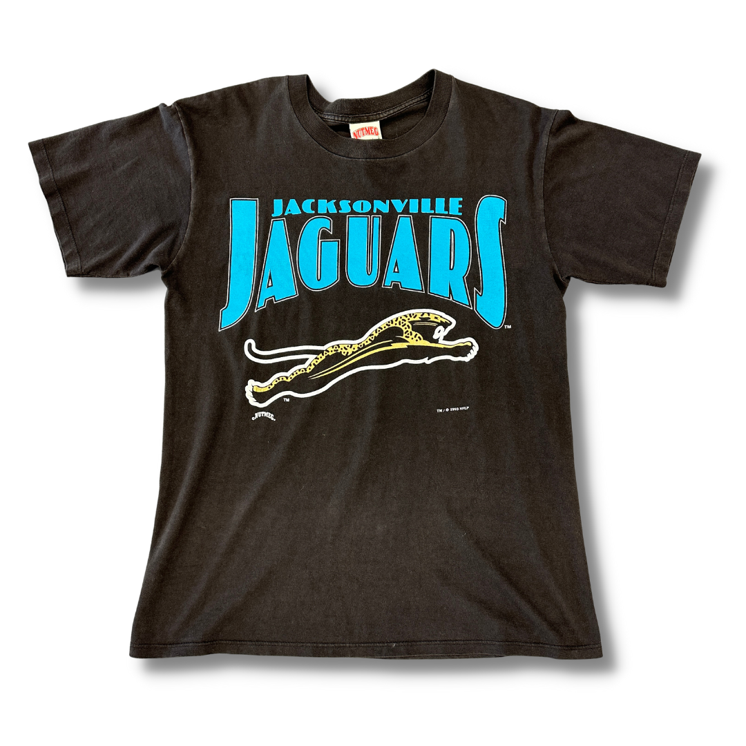 Vintage 1993 Jaguars Banned Logo Nutmeg TShirt Large KOLLECT
